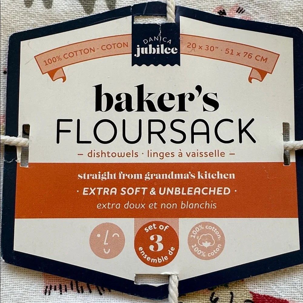 Danica Jubilee Floursack Dishtowels (Set of 3) | Yule Dog Christmas